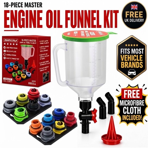 Sealey Master Engine Oil Funnel Filling Kit 15pc