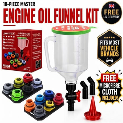 Sealey Master Engine Oil Funnel Filling Kit 15pc