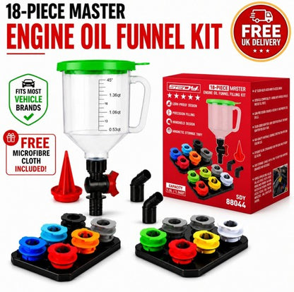 Sealey Master Engine Oil Funnel Filling Kit 15pc